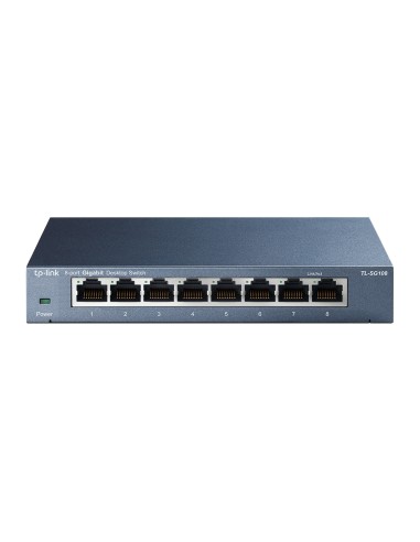 TP-LINK TL-SG108 SWITCH 8X10/100/1000MBPS, METAL CASE, IEEE 802.1P QOS